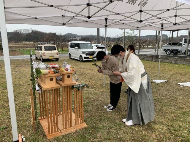 地鎮祭を行いました! | 着工