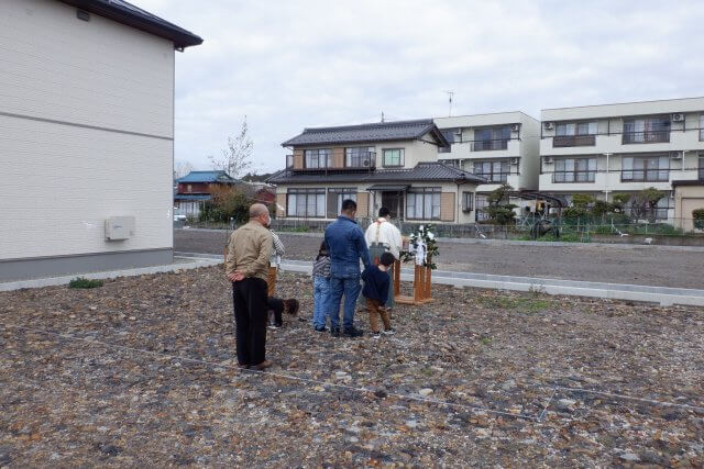 関市で着工です!地鎮祭! | 着工