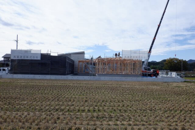 祝！建て方！_美濃市F様邸 | 建て方